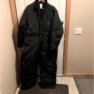 Carhartt Arctic Quilt Lined Yukon Coveralls X06 Mens 42 Short Black EUC